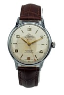 MĘSKI NARĘCZNY ZEGAREK ATLANTIC WORLDMASTER EXTRA LATA 50-TE - BIAŁY KRUK