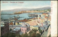 Un Saluto da Genova. Panorama da Carignano 1900
