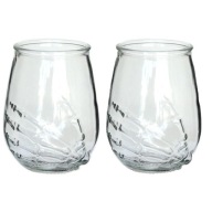 Szklanki do drinków Z RĘKĄ KOŚCIOTRUPA 350 ml 2 szt.