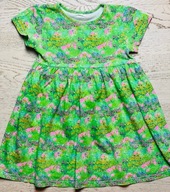 Sukienka letnia zielona łąka next 2-3 lata 98 cm + GRATIS