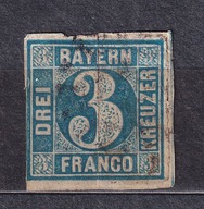1850 Księstwa Niemieckie Bawaria Mi 2II