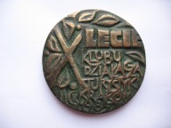 PTTK X-LECIE KLUBU DZIAŁACZA TURYSTYKI KRAKÓW stary MEDAL 1985