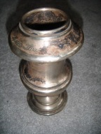 Lichtarz posrebrzany-antyk- moca turc - 20cm