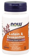 NOW Foods Luteina i Zeaksantyna 60 kapsułek miękkich