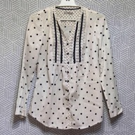 Tu koszula granat ecru kropki 100% bawełna rozm. L