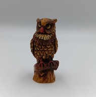 Sowa - vintage - Francja - kolekcjonerska - bardzo ładna sygnowana -