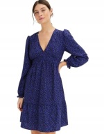 Okazja !_NOWA efektowna i TWARZOWA sukienka w cętki_WYGODNA na halce_r.46