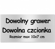 Tabliczka na drzwi laminat grawerski 10x7cm dowolny grawer twój tekst