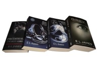 4 x E.L. JAMES: Piecdziesiat Twarzy Greya 1-3 + GREY