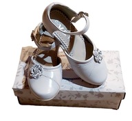 baleriny białe skóra ekologiczna rozmiar 26