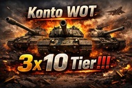 Konto World of Tanks | 3x10 tier 60-TP, CS-63, IS-7 oraz 5,9 mln kredytów.