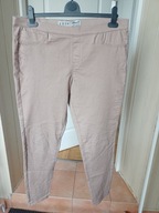 44 denim co spodnie dżins strecz jeggins rurki róż na gumie ze średnim stan