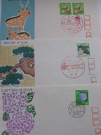 Japonia - rośliny i zwierzęta - obiegowe - Mi. 1135-37 A - FDC