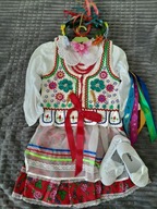 Strój krakowski JULIA NR kat 6 ,rozm 86-110,3-5 lat,dodatek pantofelki!