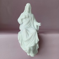 Jezus siedzący na krawędzi półki - Figurka religijna - Serce Jezusa - 20 cm