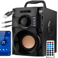 Głośnik Boombox 10 W Bluetooth USB microSD Radio FM Czarny Mobilny