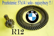 BMW R 12 17 dyfer ORYGINAŁ komplet talerz atak przekładnia 57x14 NAJSZYBSZY