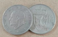 Korona Norweska 1972 Król Olaf V Moneta Pamiątkowa