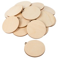 20x Bombki Drewniana Ozdoby Ze Sklejki Bombka 5cm