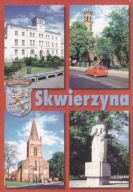 SKWIERZYNA - RATUSZ - KOŚCIÓŁ - POMNIK WŁADYSŁAWA JAGIEŁŁY - HERB
