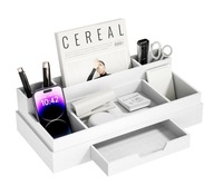 ORGANIZER NA BIURKO BIAŁY duży przybornik biurowy - idealny na prezent