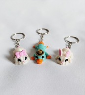 Zestaw breloków 3D Pepe Pan Dziobak oraz króliczki Multivers3D