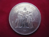 50 franków - 1977- Herkules - srebro - Gratis dostawa