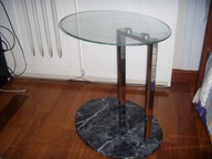 Stolik kawowy szklany owalny