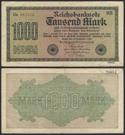 BNN - NIEMCY 1000 Marek 1922 # P76c # RB - Ua 667873 # znak wodny F # VF-