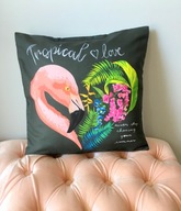 Poszewka na poduszkę ozdobna 45x45 Flamingi