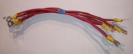 przewód 4mm2 0,22 m 450/750V 4 mm2 zakuty 8/6 mm czerwony Cu