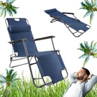 LEŻAK PLAŻOWY SOPRATO PLAŻOWY FOTEL OGRODOWY SOPRATO SKŁADANY GRANAT 2 W 1