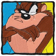 Termo Naszywka Taz Diabeł Tasmański Looney Tunes Haftowana Naprasowanka