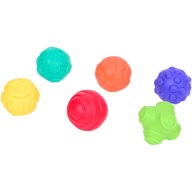 Kolorowe PIŁKI PIŁECZKI SENSORYCZNE Edukacyjne dla Dzieci 0M+ 6 SZT