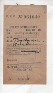Bilet PKP, Szałamaje pow. Chojnice do Bydgoszcz, 1946r., -16
