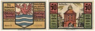 Banknot zastepczy miasta - STOLP - SLUPSK - 50 Pfennig