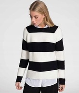 KAPPAHL SWETER CZARNO-BIAŁE PASY PASKI S 36