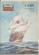 Mały Modelarz 1-2/1989 żaglowiec MAYFLOWER