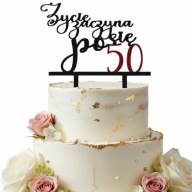 topper na tort dekoracja urodziny personalizacja ŻYCIE ZACZYNA..20 30 40!!!
