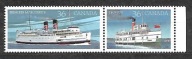 KANADA - parowce 1987 ** Mi 1052-3 (2049)