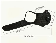 MASKA SPORTOWA NEOPRENOWA ZESTAW 10 FILTRÓW PM2.5