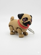 Breloczek Piesek Mops - Brelok Druk 3D