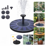 Fontanna Solarna Ogrodowa Pływająca Do Oczka Stawu 4 Dysze ECO Solar