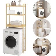 REGAŁ BAMBUSOWY NAD PRALKĘ EUGAD 63,5 X 163 X 26 CM