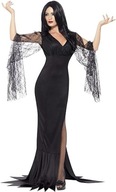 HALLOWEEN IMMORTAL SOUL MORTICIA ADDAMS Strój Kostium Przebranie ZJAWA S SM