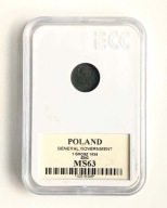 1 grosz 1939 Generalne Gubernatorstwo GCN MS 63
