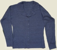 Sweterek z kołnierzykiem zapinany rozm.S