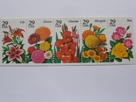 USA - kwiaty letnie - Mi. 2450-54 E ** pasek