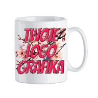 Kubek REKLAMOWY z Własnym nadrukiem Ceramiczny 330ml LOGO Grafika Reklama