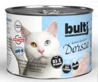 KARMA MOKRA DLA KOTA BULTI Puszka mielonka z dorszem 200g